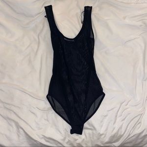 Zara Black Sheer Bodysuit